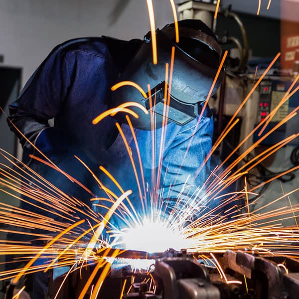 Welder working in Liverpool