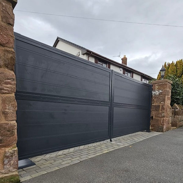Secure gates at domestic property