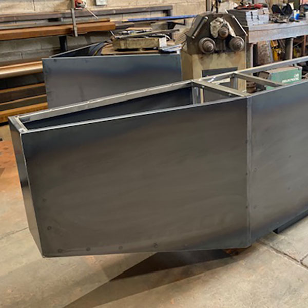 Bespoke sheet metalwork structure